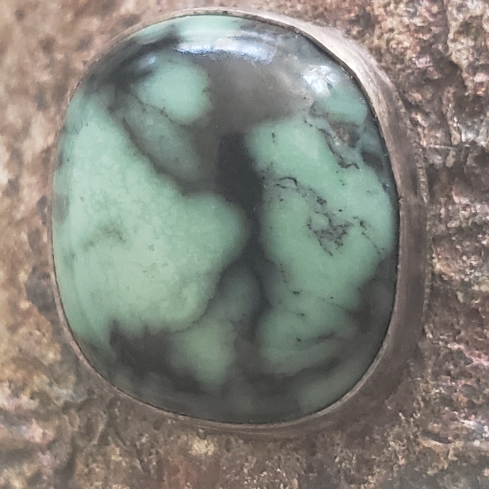 Vintage Artist Made Turquoise Brooch - Picture 7 of 7